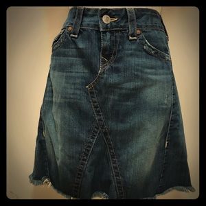 True Religion A- Frame Jean skirt *carefree*